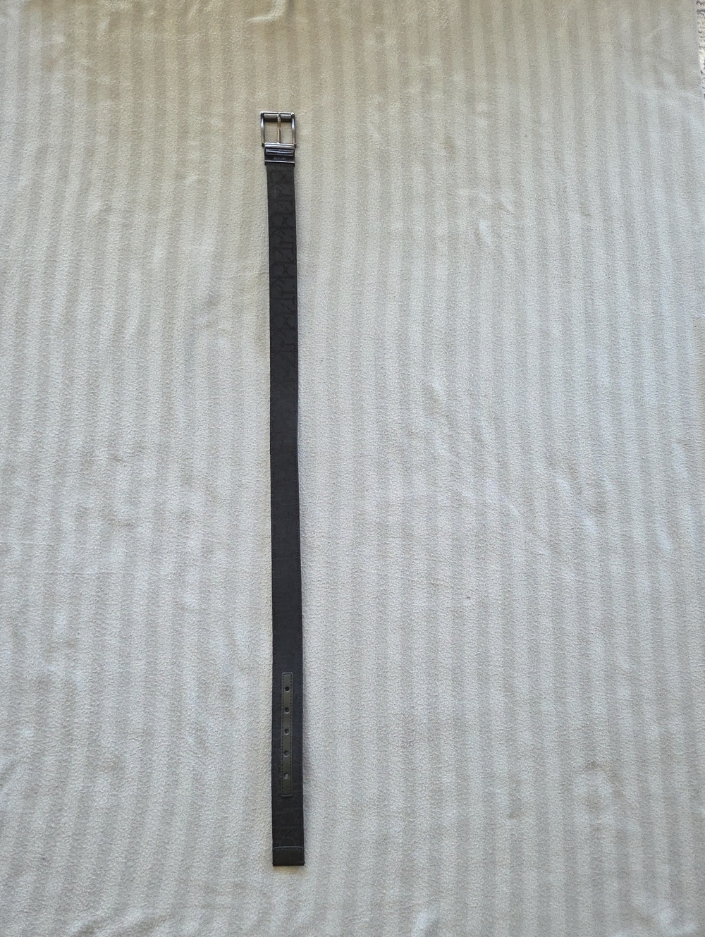 Calvin Klein Black Belt with Silver Buckle
